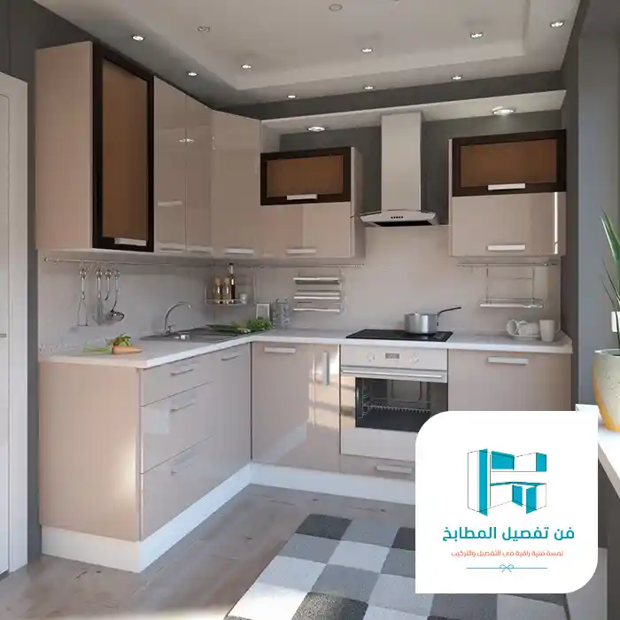 مطابخ المنيوم للمساحات الصغيرة من تصميم فن تفصيل المطابخ